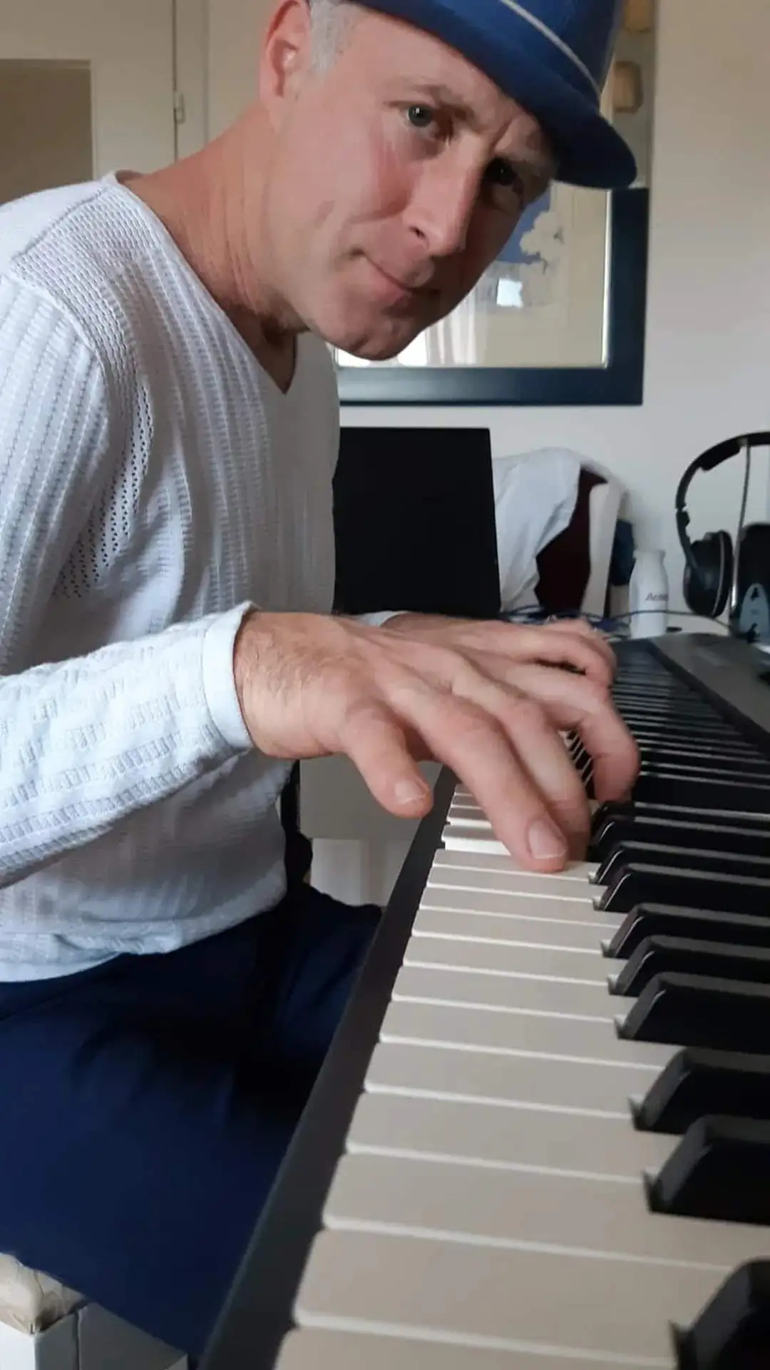 Ian Preston at the piano